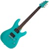 Photo Schecter C-6 Deluxe Satin Aqua