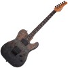 Photo Schecter PT Standard Black Fade Burst Burl