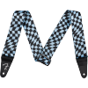 Photo Fender Sangle Wavy Checkerboard Blue