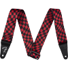 Photo Fender Sangle Wavy Checkerboard Red