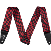 Fender Sangle Wavy Checkerboard Red